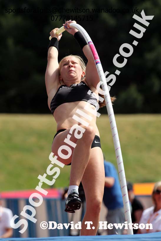 Womens pole vault, Sainsbury's British Champs, Alexander Stadium, Birmingham. Photo: David T. Hewitson/Sprts for All Pics